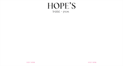 Desktop Screenshot of hopesbridal.com